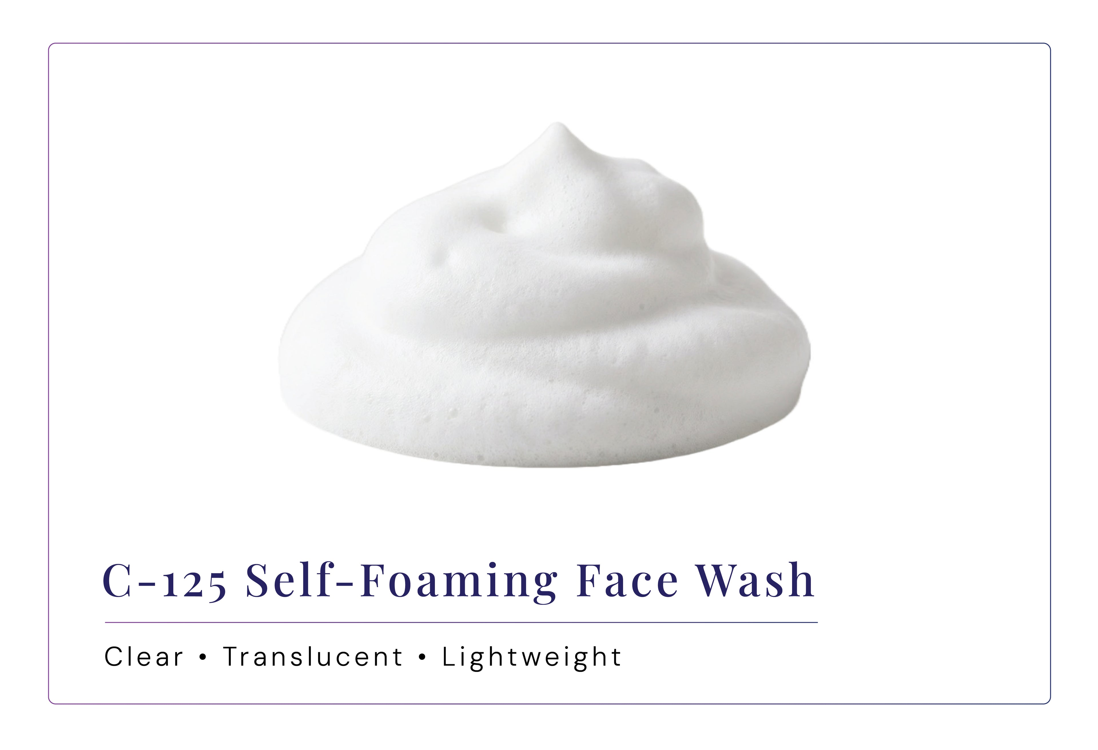C-125 Self-Foaming Face Wash