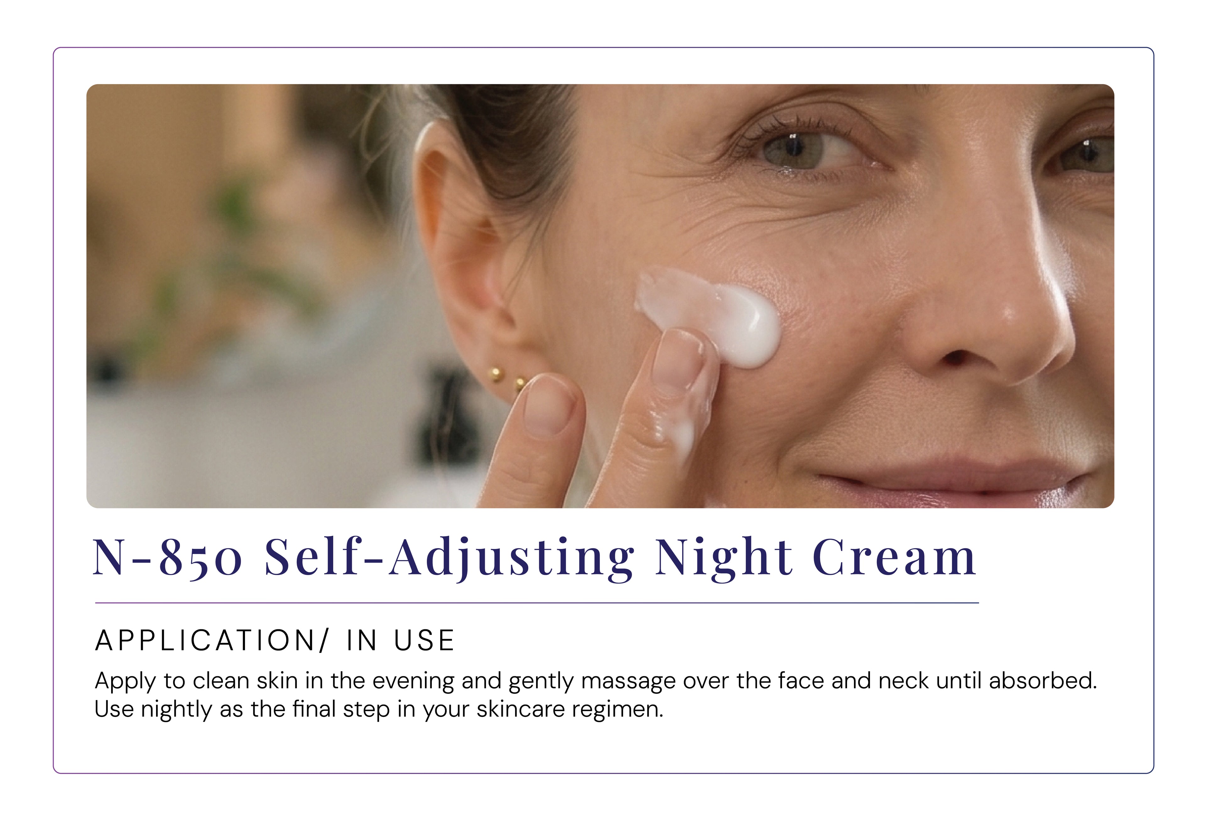 N-850 Self-Adjusting Night Cream