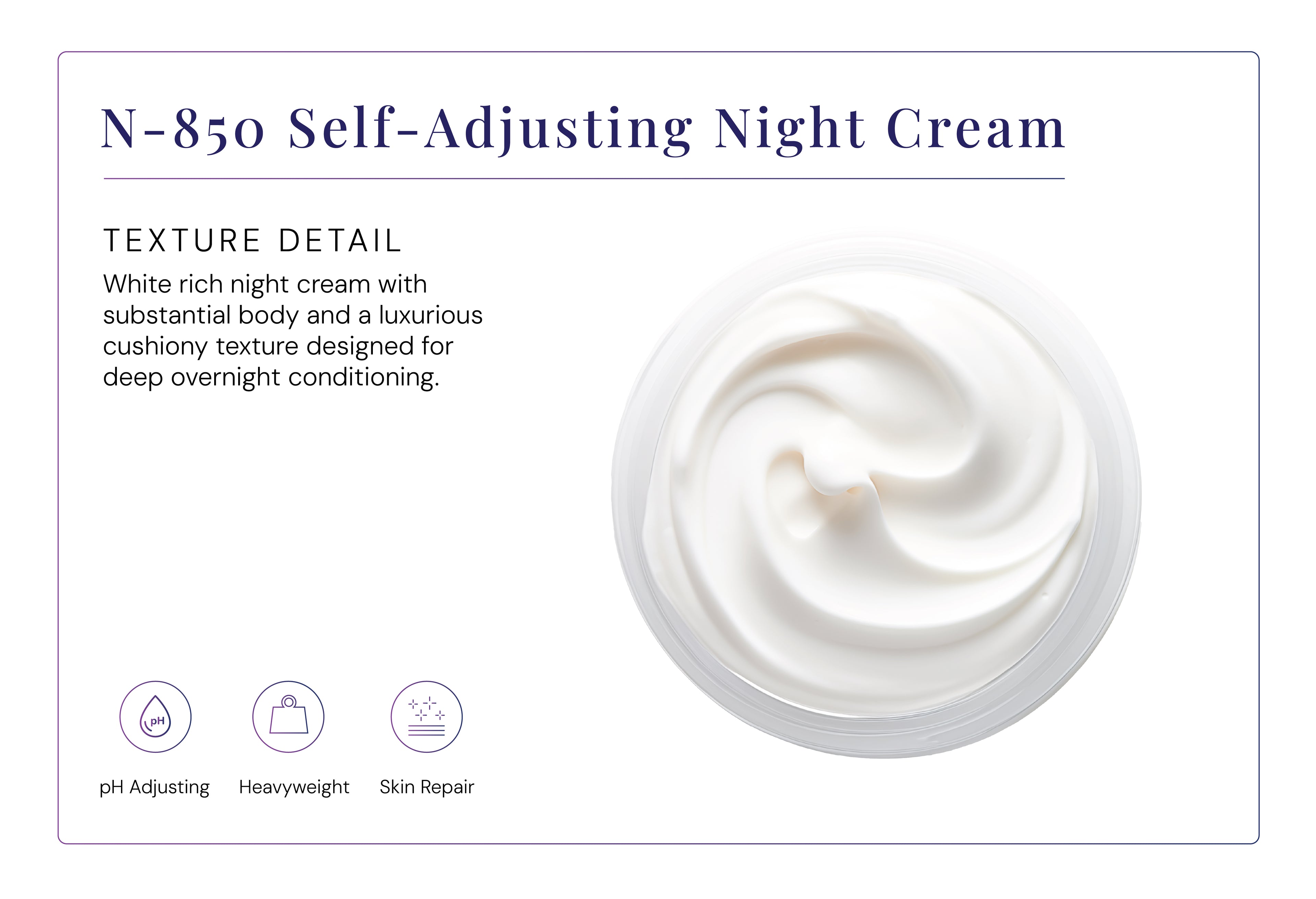 N-850 Self-Adjusting Night Cream